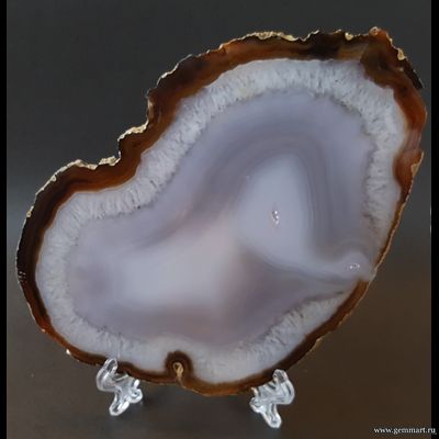 Агат — полированная пластина «Слоненок» 142*100*5 мм