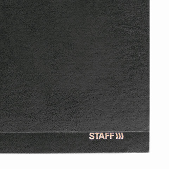 Планинг настольный недатированный (285х112 мм) STAFF, твердая обложка бумвинил, 64 л., черный, 127056