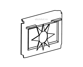Задняя внутренняя стенка для печи Jotul F400