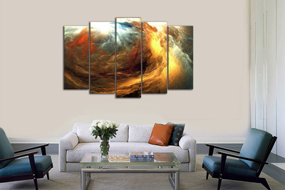 Модульная картина "Взрывные облака"