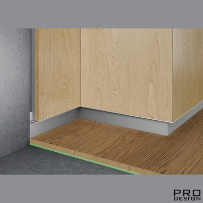 Теневой плинтус скрытого монтажа Pro Design Panel 7208 Анодированный