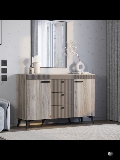 Кассандра КМ-12 комод Дуб Смоки MF-14