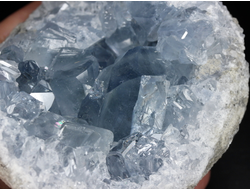 Целестин, жеода с кристаллами, Мадагаскар (78*68*38 мм, 396 г) №28645