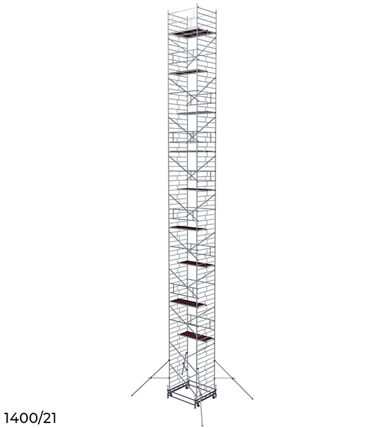 Вышка модульная алюминиевая 1400/21