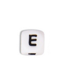 Силиконовый кубик 12 мм с буквой Е