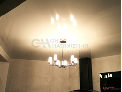 Натяжной потолок  7м2 на кухню глянцевый