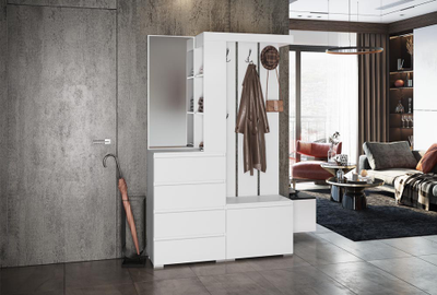 Хелен Прихожая 1260х1980х355 белый