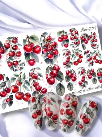 Слайдер-дизайн для ногтей LIKE-237