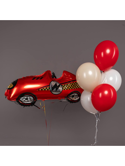 Фонтан из 5 шаров и машинка