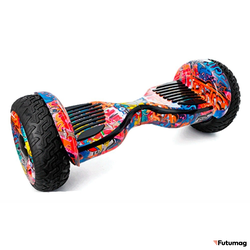 Гироскутер Smart Balance Cross-Country 12 дюймов Граффити Оранжевый (Самобаланс + Приложение)