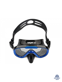 Маска с трубкой Sargan "ДАЙВА-С" черный/синий