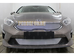 Защита радиатора KIA Ceed III 2018- chrome низ