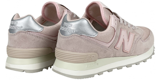 New Balance 574 розовые с серым