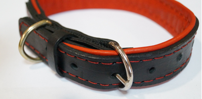 Ошейник 2.5*59см (красно-черный)