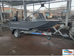 Транспортировочный и стояночный тент для лодки ВАЙТМАНА  400 капотная