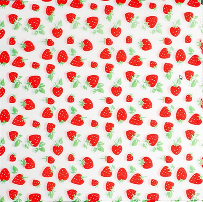 Бумага для бенто-торта 18*18 см (100 шт), принт Клубника
