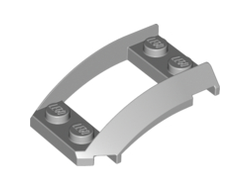 Wedge 4 x 3 Open with Cutout and 4 Studs, Light Bluish Gray (47755 / 6005667 / 6381293)