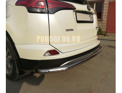 Защита заднего бампера d60 для Toyota RAV4 (2015-2019)