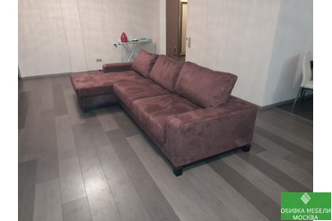 Перетяжка углового дивана