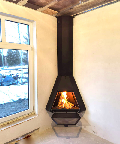 Пристенный подвесной камин PRISM COMFORT