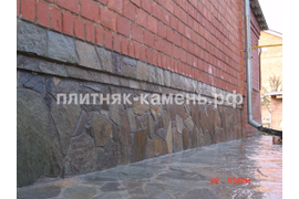 облицовка входной группы натуральным камнем