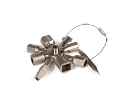 Ключ для электрошкафов КЭШ-10 серия МАСТЕР с 10 профилями и битой «крест/шлиц»