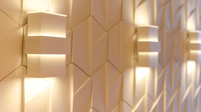 Гипсовая 3D панель "Поворот", вид 2