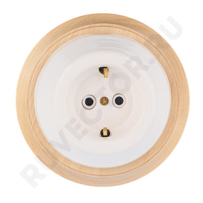 ретро розетка астория белая