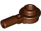 Bar   1L with 1 x 1 Round Plate with Hollow Stud, Reddish Brown (32828 / 6233909 / 6306775)