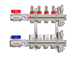 Коллекторная группа с расходомерами (полный комплект) КА-005 (5 выходов)