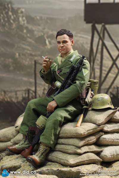 Немецкий пулеметчик африканского корпуса Биалас - КОЛЛЕКЦИОННАЯ ФИГУРКА 1/6 WWII German Africa Corps WH MG34 Gunner  – Bialas (D80158) -  DID