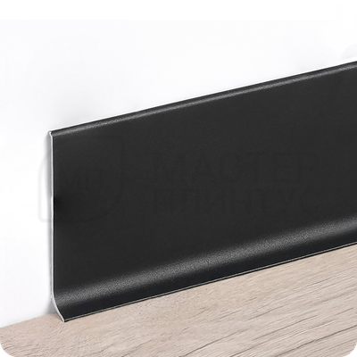 Плинтус алюминиевый ПЛ-100 Черный муар