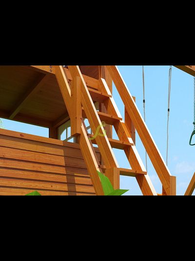 Детская площадка IgraGrad Клубный домик Макси с трубой Luxe