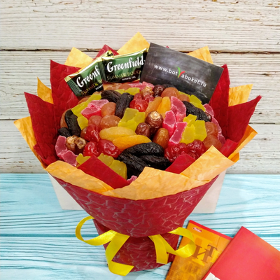 Букет из сухофруктов на 1 сентября