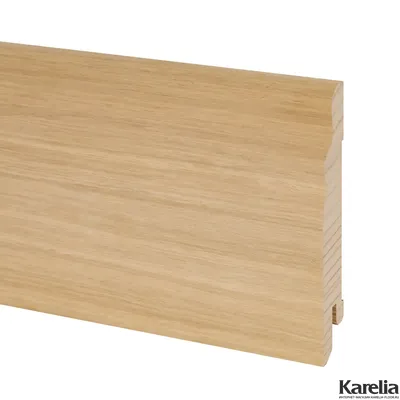 Плинтус напольный Pedross SEG100 Дуб без покрытия (под тонировку) шпон 95х15х2500