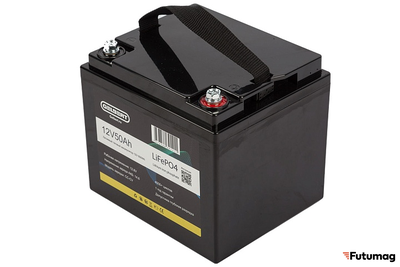 Литиевый тяговый аккумулятор Gelbert LiFePO4 (12V/50Ah/50A/600Wh) [6-GFM-38]