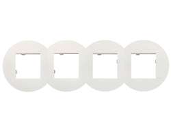 Рамка 4 поста белая Siza Vieira - Quadro 45 - Efapel 43940 TBR