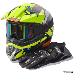 Шлем защитный (набор) + перчатки