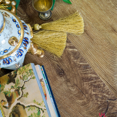 Кварцвиниловая плитка Fine Floor Дуб Гавана FF-1981 в интерьере детально