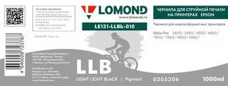 Чернила для широкоформатной печати Lomond LE131-LLBk-010