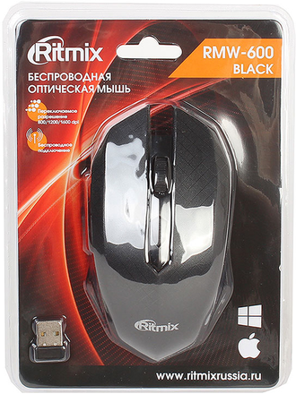Беспроводная мышь Ritmix RMW-600 (черный)