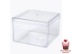 Креманка-контейнер Квадрат с крышкой 350мл, 10х10х5,5см