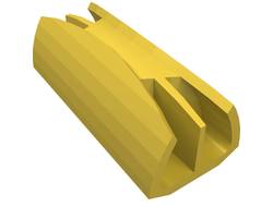 ! Б/У - Vehicle, Grille 1 x 4 with 2 Pins, Yellow (30622 / 4153120) - Б/У