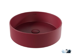 Раковина Creavit Loop Berry Mat LP145 диаметром 45 см, бордовый, купить в магазине Marysя Краснодар