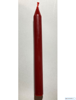 Свеча красная "Карандаш" (4 часа горения).