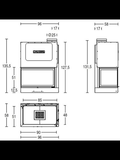 Piazzetta MA 283 SL SX (стекло справа)