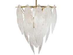 Textured glass Chandelier