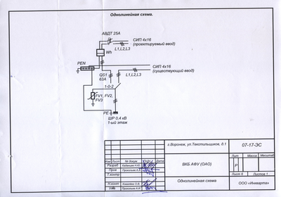 Проект на подключение Воронежского конструкторского бюро "Антенно-фидерных устройств" (ВКБ АФУ (ОАО)