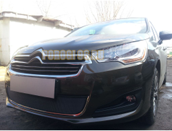 Защита радиатора Citroen C4 sedan 2013-2016 black
