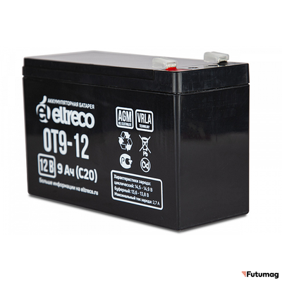 Аккумулятор Eltreco 6-F-9 (12V9A/H C20)